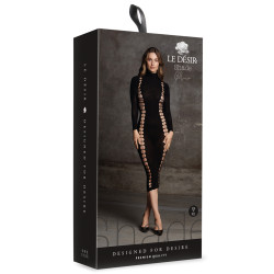 Shade by Le Désir Robe Longue à Col Roulé CarmeNoir